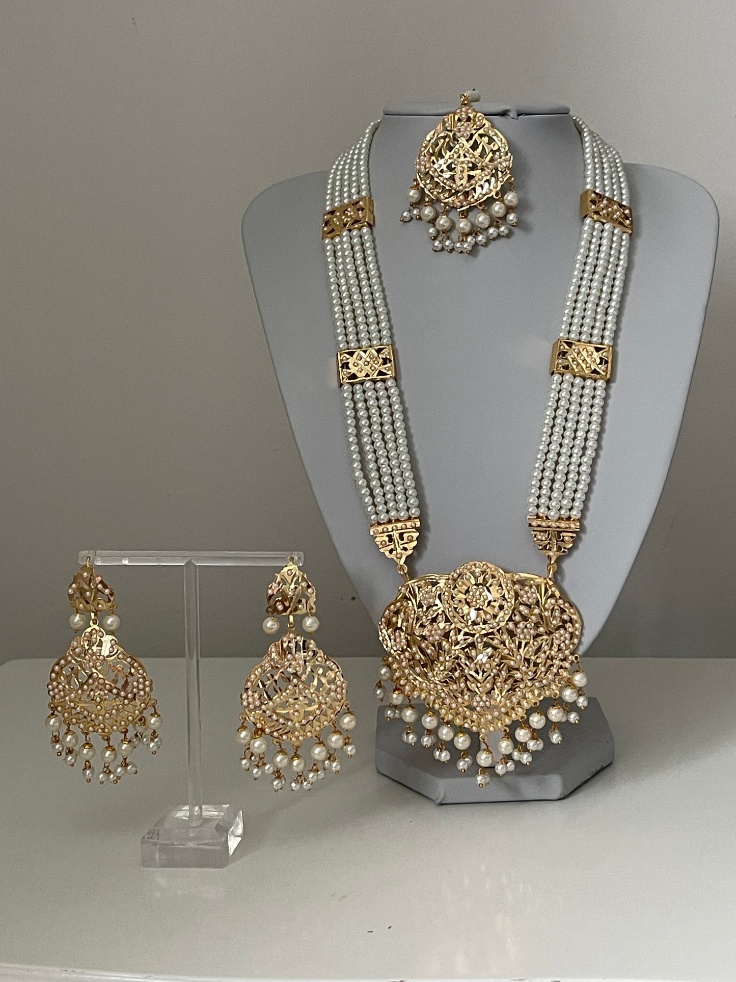 Jadua long pearl Mala Set