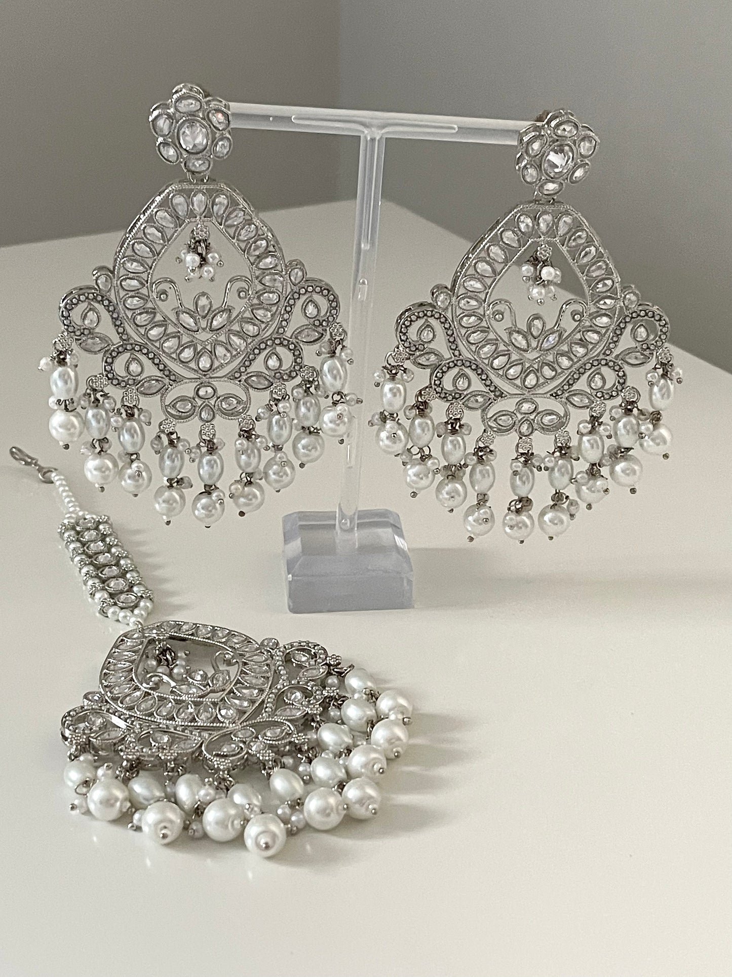 Statement Earring and Tikka Set