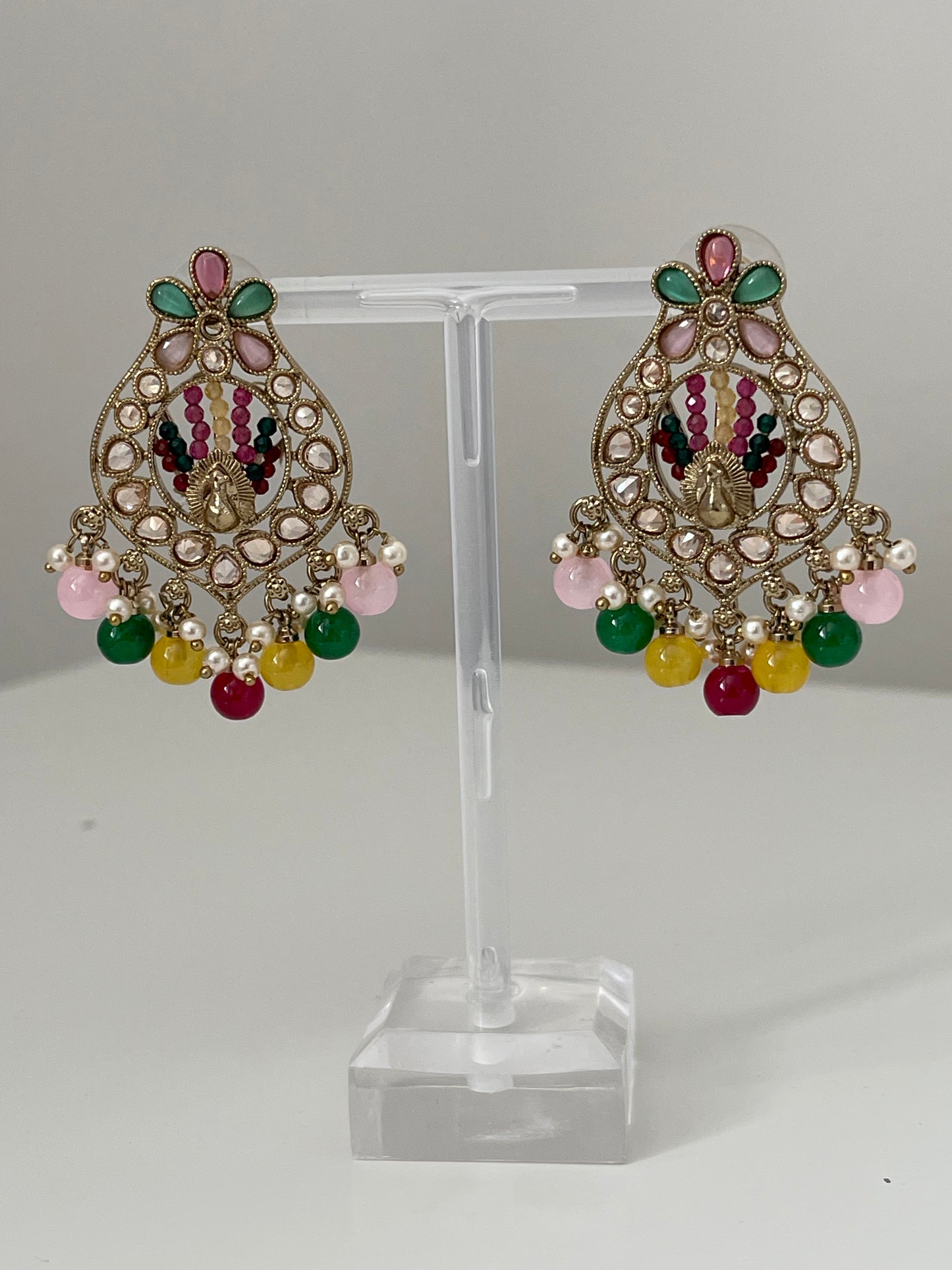 Small polki Earrings in a range of colours