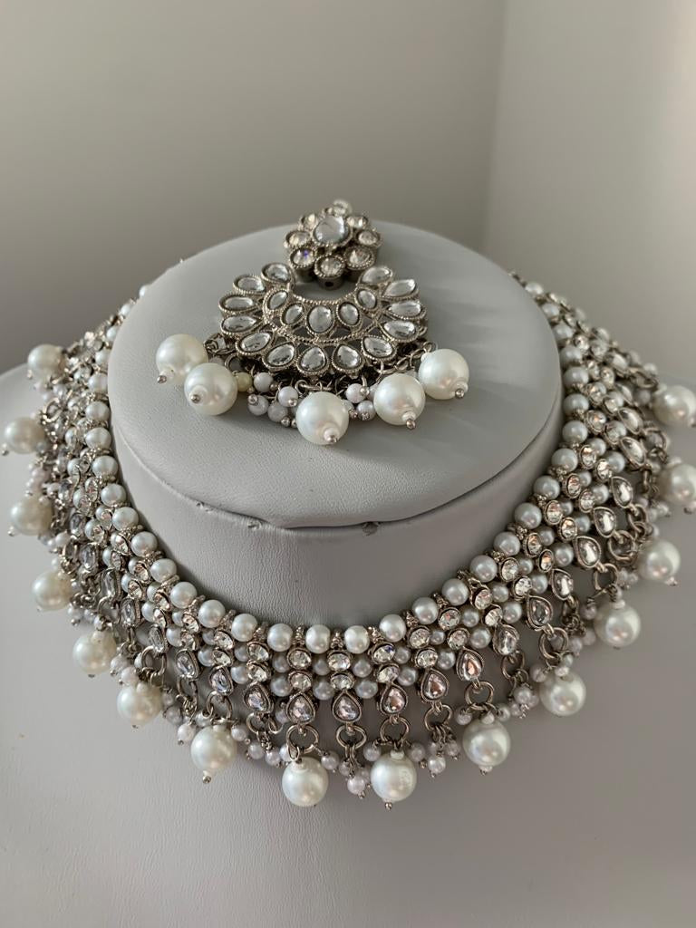 Silver Pearl Set