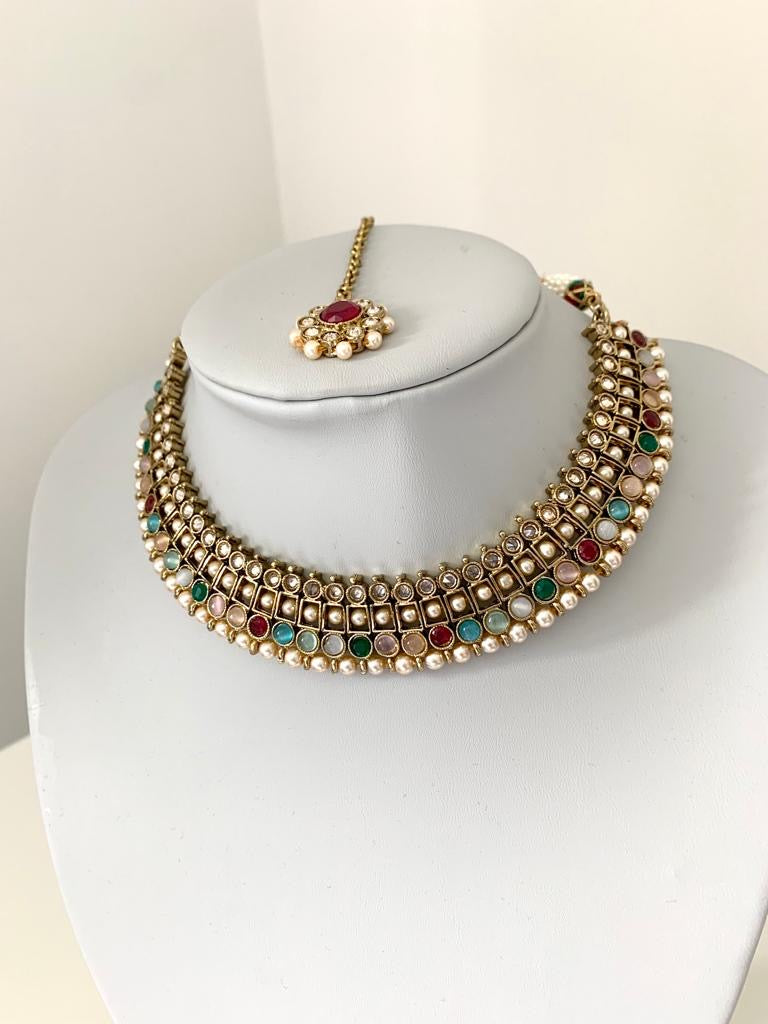 Multicoloured Necklace Set