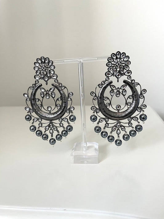 Black & Silver Earrings