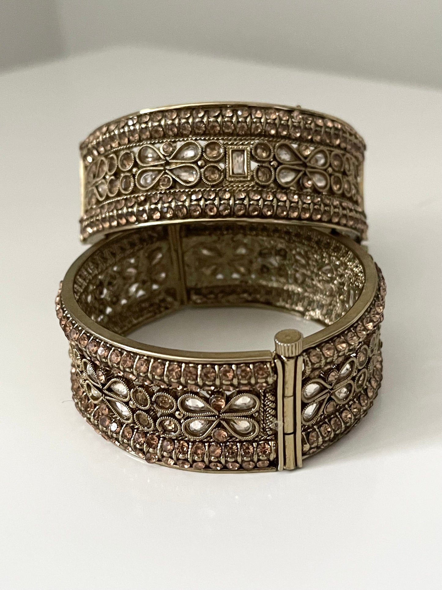 Gold/ antique pair of bangles