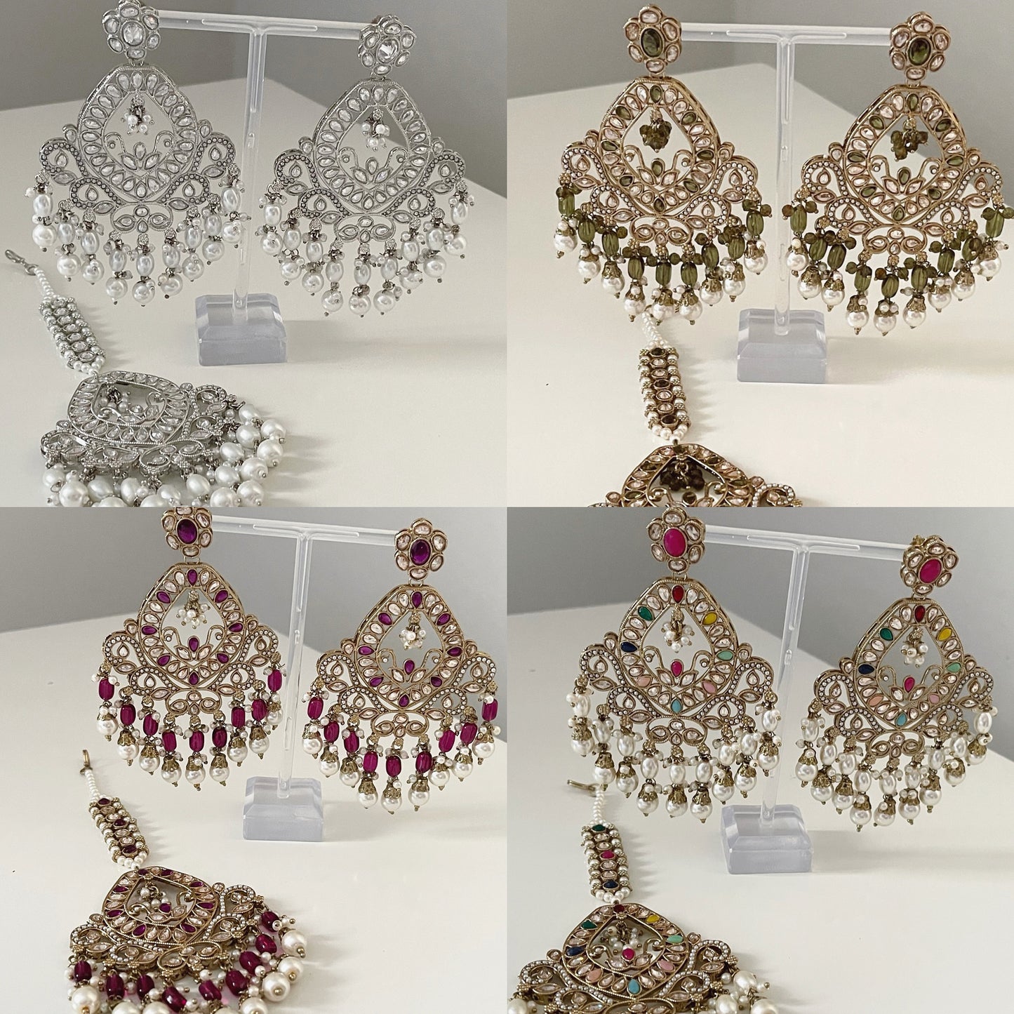 Statement Earring and Tikka Set