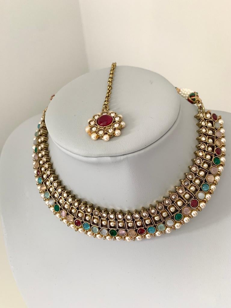 Multicoloured Necklace Set