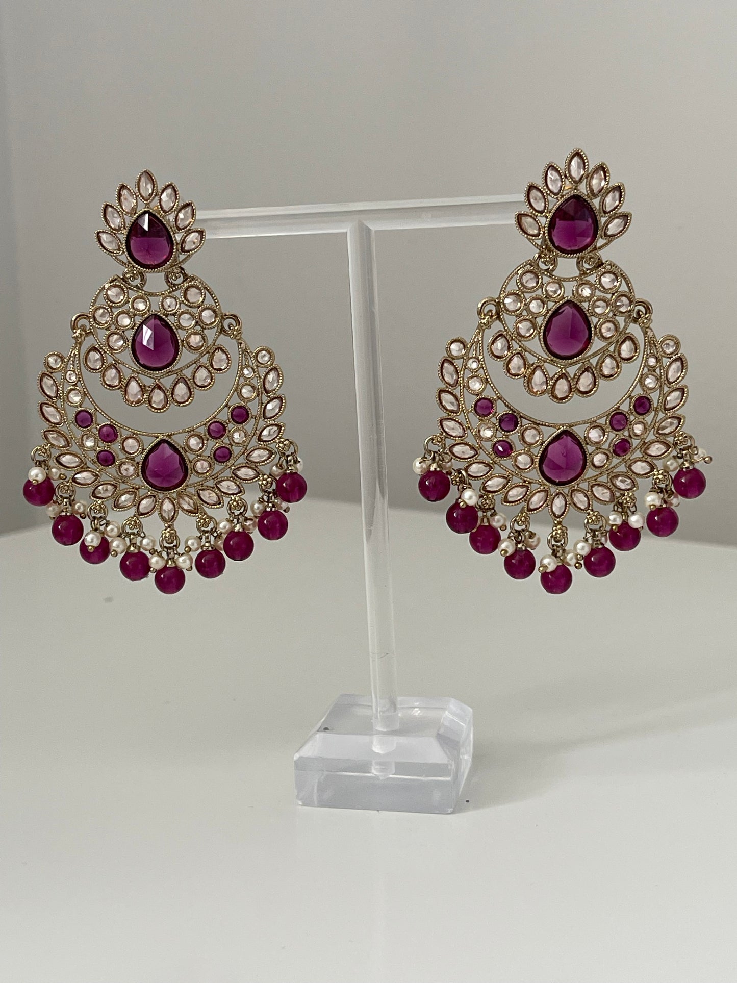 Statement Purple Earrings