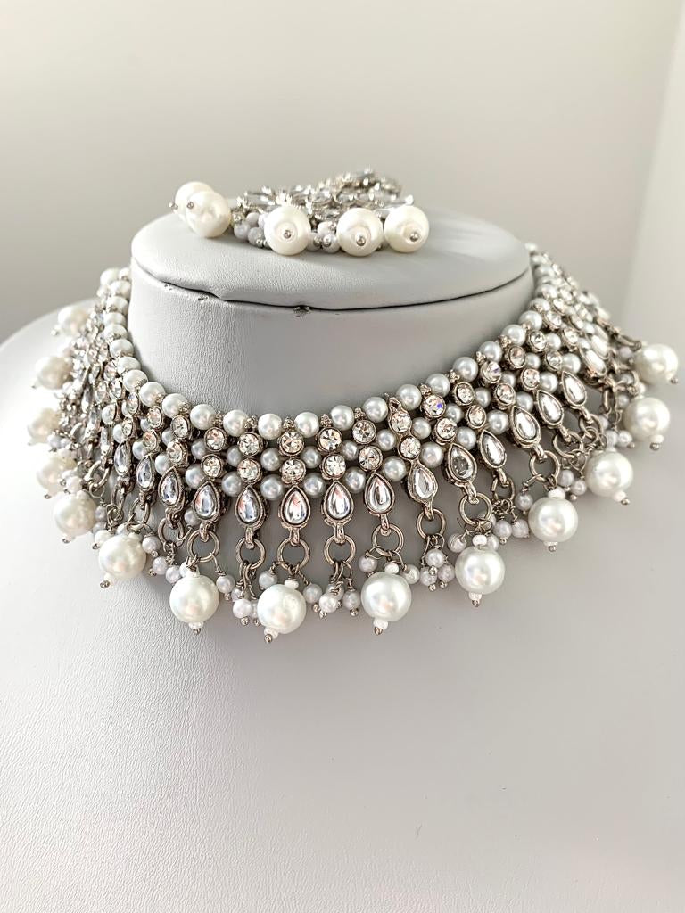 Silver Pearl Set