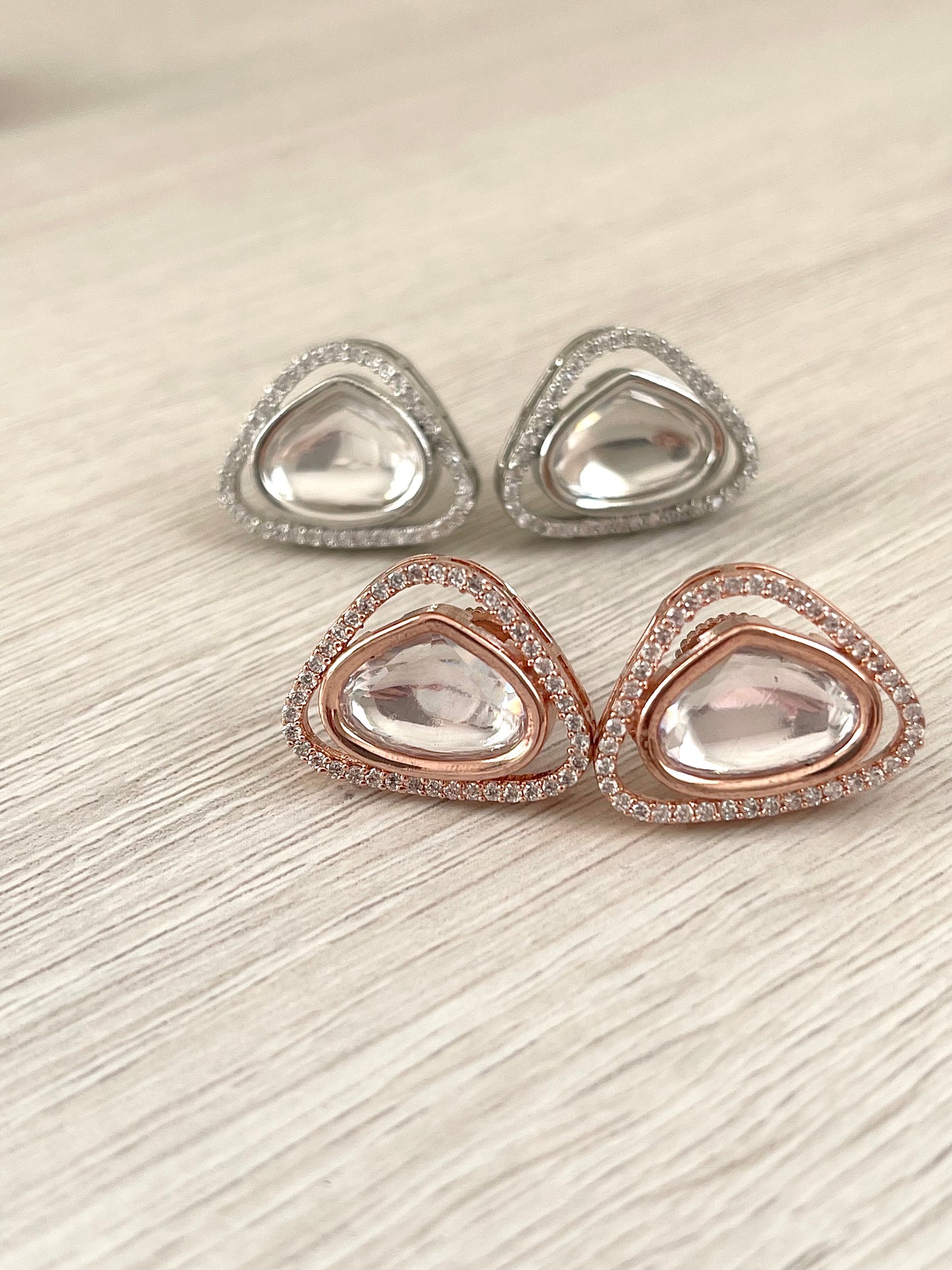 Rose Gold or Silver Studs