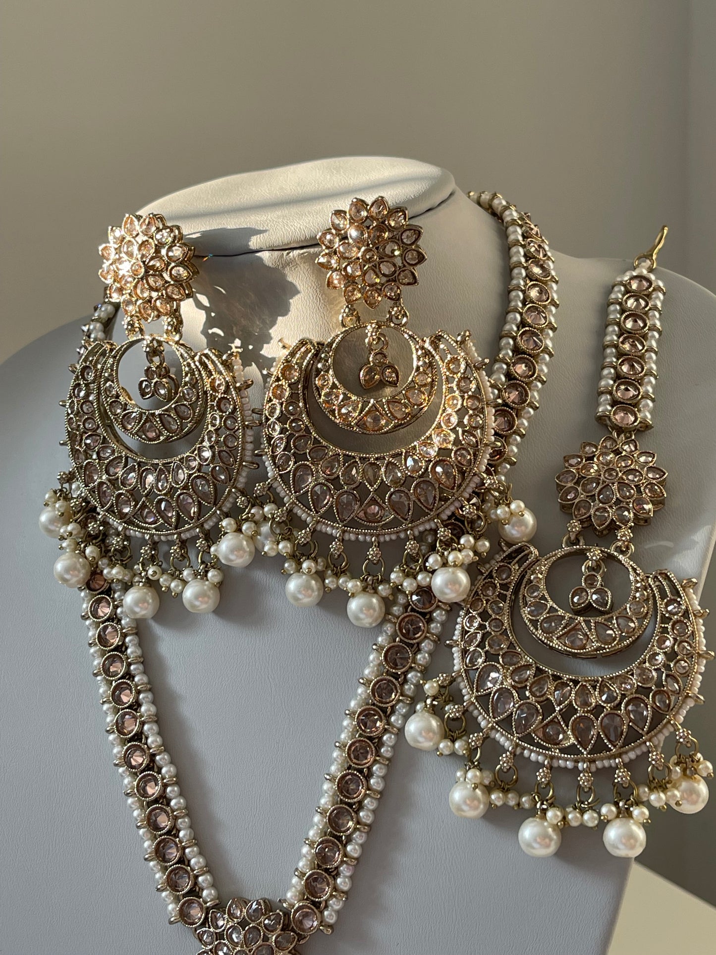 Gold Mala/Long Haar Set