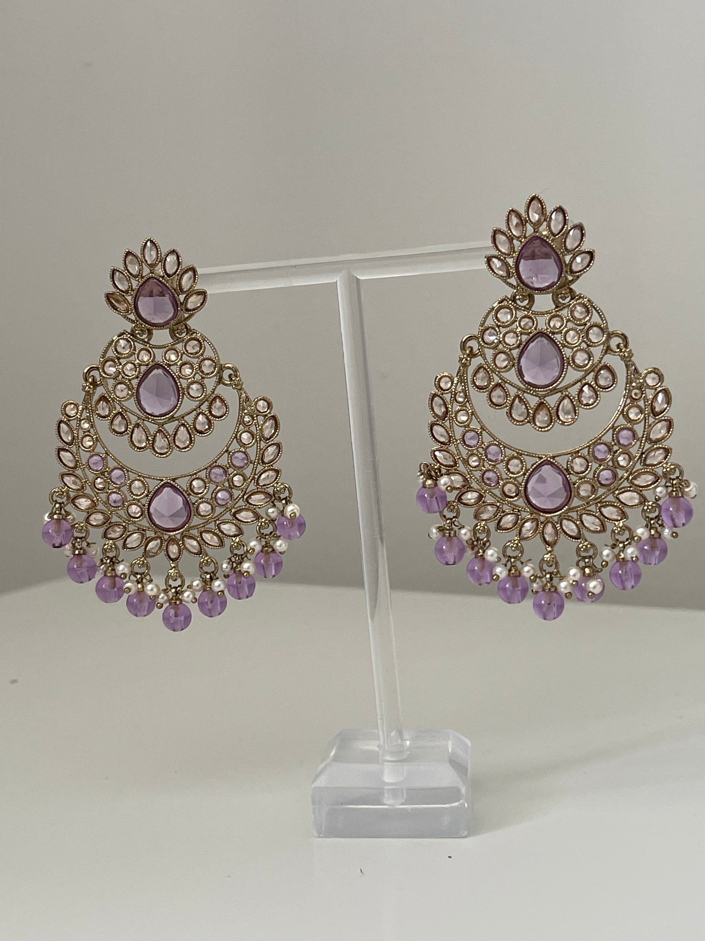 Lilac Statement Earrings