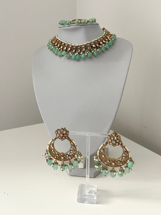 Mint Choker Set