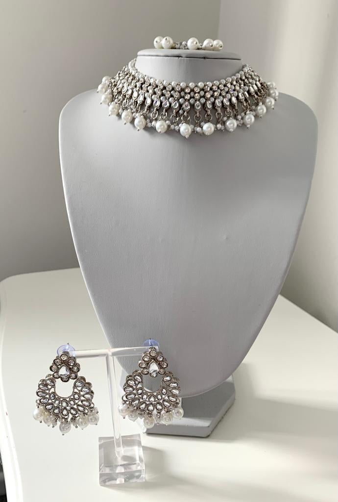 Silver Pearl Set