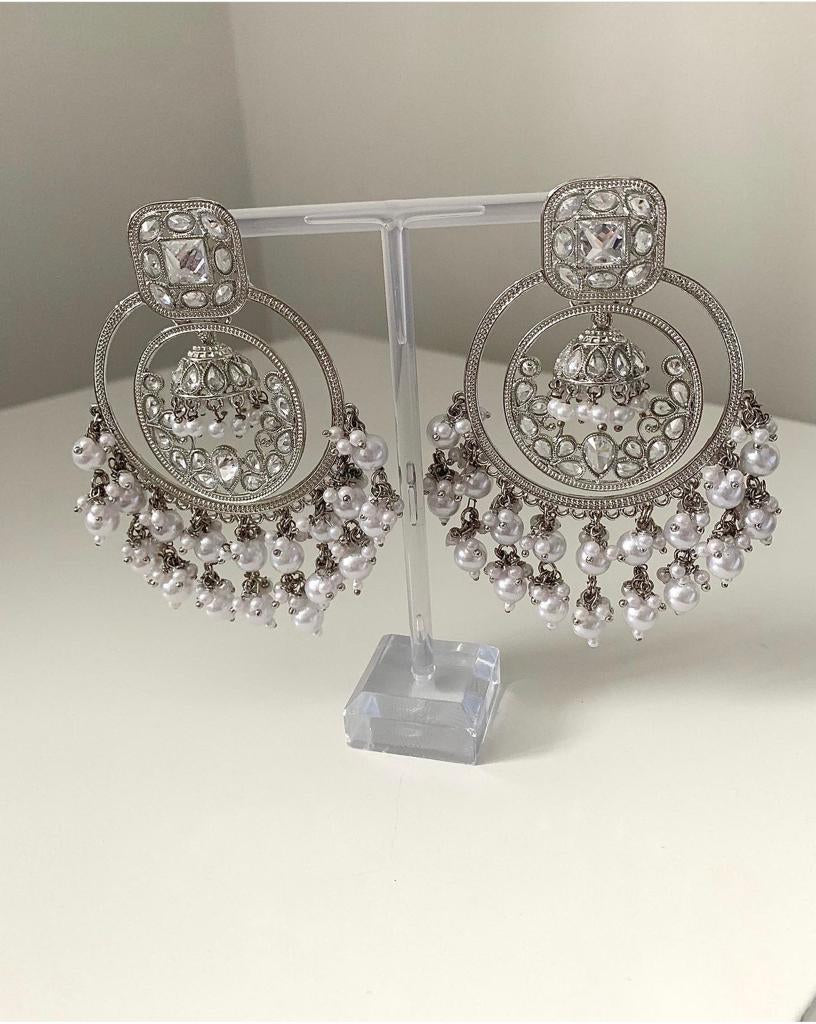 Statement Silver Earrings