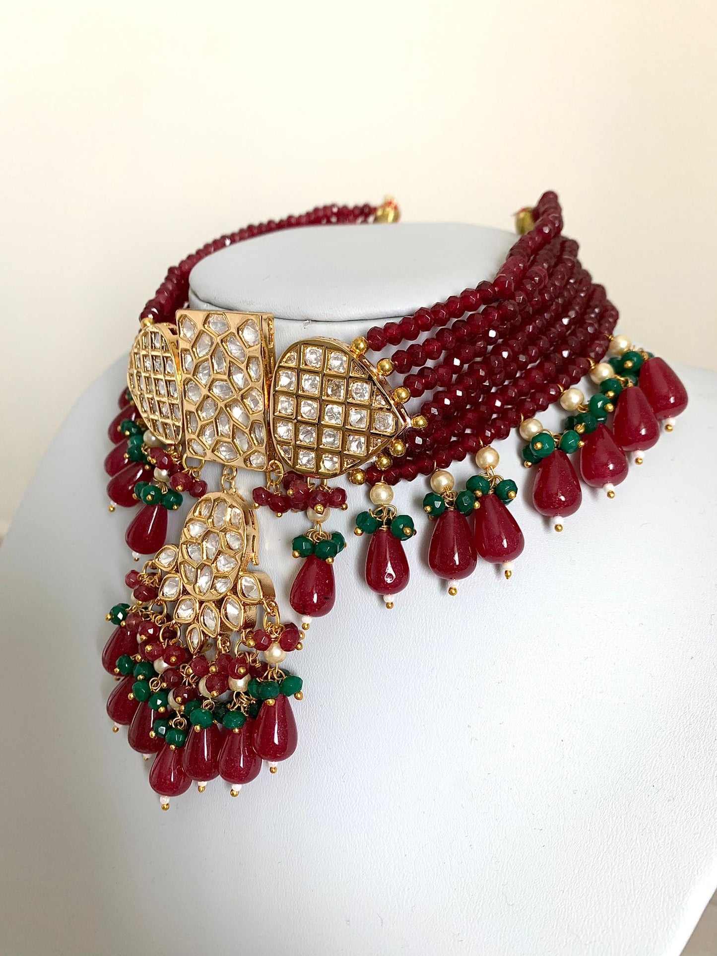 Bridal Tyaani Kundan Choker with Earrings