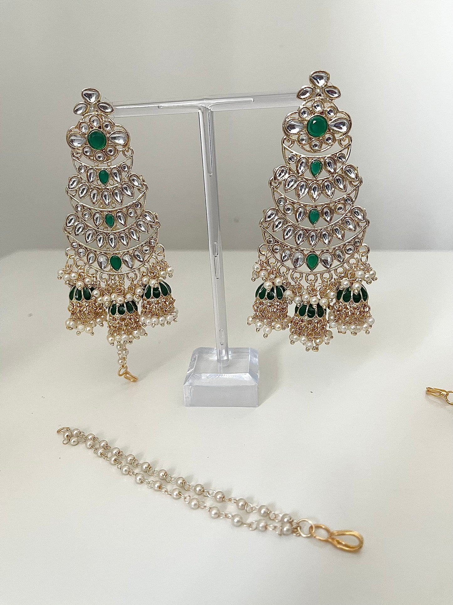 Earrings with Jhumkas