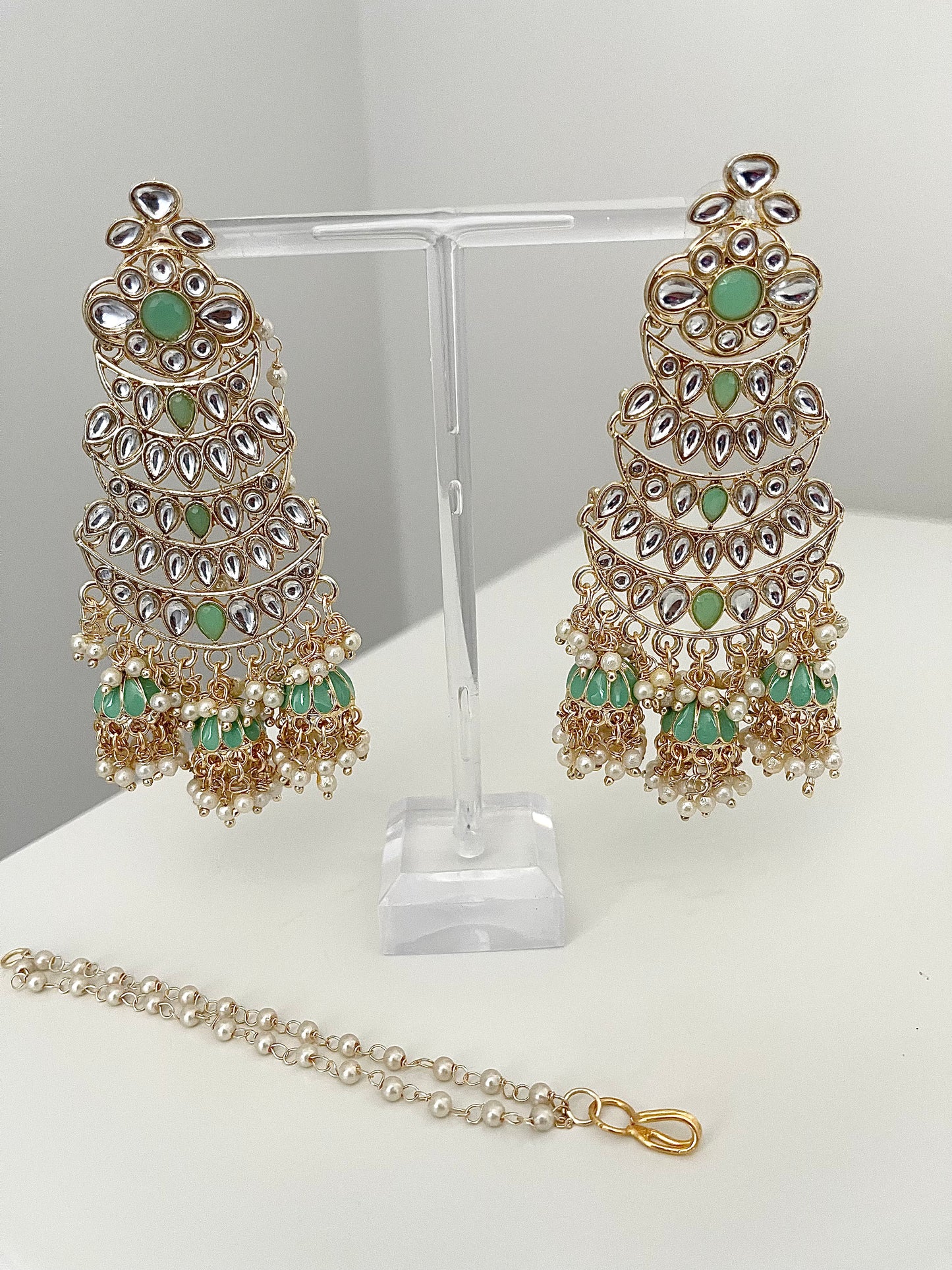 Earrings with Jhumkas